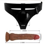 Cinta Peniana com Pênis Dildo Realista e Função Spray de Água - 19cm - Imagem 3