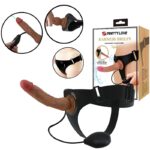 Cinta Peniana com Pênis Dildo Realista e Função Spray de Água - 19cm - Imagem 7