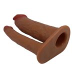 Capa Peniana com Cinta e Pênis Dildo Duplo - Estimulação Simultânea - Imagem 2