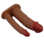 Capa Peniana com Cinta e Pênis Dildo Duplo - Estimulação Simultânea - Imagem 3
