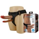 Capa Peniana com Cinta e Pênis Dildo Duplo - Estimulação Simultânea - Imagem 5