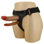 Capa Peniana com Cinta e Pênis Dildo Duplo - Estimulação Simultânea - Imagem 7