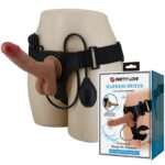 Kit Cinta Peniana Vibratória com Dildo Pênis Spray e Estimulação - 20cm - Imagem 5