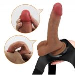 Kit Cinta Peniana Vibratória com Dildo Pênis Spray e Estimulação - 20cm - Imagem 2