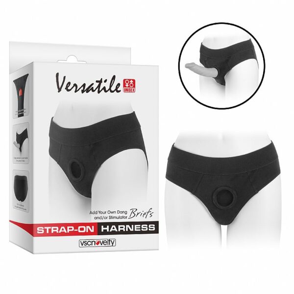 Cinta peniana Harness Strapon Formato Cueca em Elastano - Encaixe Firme