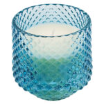 Vela Aromática Decorativa em Vidro luxo azul 8x7cm - Imagem 2