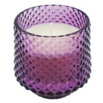 Vela aromatizadora de ambiente Livon em Vidro luxo Roxo 8x7cm - Imagem 2