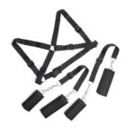 Conjunto de Restrição Corporal Bondage - Harness com Algemas de Membros Inferiores - Imagem 17