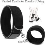 Kit BDSM de Restrição para Cama - Algemas de Pulso, Coxa e Tornozelo com Venda - Imagem 15