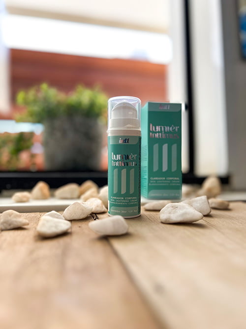 Clareador Íntimo Lumièr Inttimus 30ml INTT frasco e embalagem