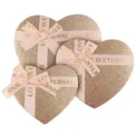 Caixa Para Presente formato de Coração rosa nos tamanhos P, M e G em Cuiabá