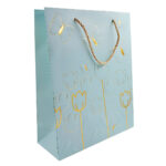 Sacola para Presente Tulip e Butterfly 26x10cm - Estampa Floral Luxo - Imagem 3