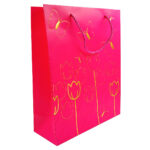 Sacola para Presente Tulip e Butterfly 26x10cm - Estampa Floral Luxo - Imagem 4