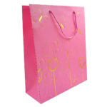 Sacola para Presente Tulip e Butterfly 26x10cm - Estampa Floral Luxo - Imagem 5
