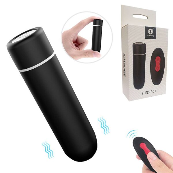 Mini Vibrador Bullet Com Controle Remoto S-Hande Seed-RCT em silicone