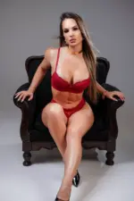 Conjunto de Renda Deluxe com Bojo e Calcinha Fio Elástico Trabalhado - Imagem 4