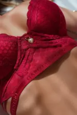 Conjunto De Lingerie Premium Deluxe Com Bojo E Calcinha Fio - Imagem 4