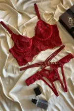 Conjunto Cropped Deluxe sem Bojo com Frase Provocante na Calcinha - Imagem 5