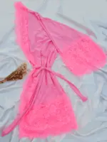 Robe Feminino Rosa em Ligalight com Renda Lorena Mamute - Imagem 2