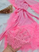 Robe Feminino Rosa em Ligalight com Renda Lorena Mamute - Imagem 4