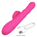 Vibrador de Ponto G e Clitóris Winters Pretty Love com Movimento Ondulações Display LED USB - Imagem 7