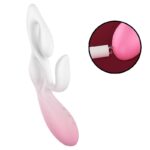 Vibrador de Ponto G e Clitóris 3 em 1 Magic Tree S-Hande em Silicone Líquido com Controle USB - Imagem 2