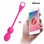 Vibrador bullet cápsula Elvira Pretty Love em silicone aveludado com controle por aplicativo Bluetooth e recarga USB