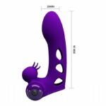 Dedeira Vibratória Orlando Pretty Love em Silicone Estimulador de Ponto G e Clitóris - Imagem 9