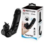 Dedeira vibratória Carbin Pretty Love em silicone com 10 modos de vibração cápsula removível e relevos estimuladores de clitóris e ponto G