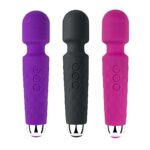 Vibrador Varinha Mágica Stacy 4 Recarregável 20 modos de vibração - 20,3x4,3cm