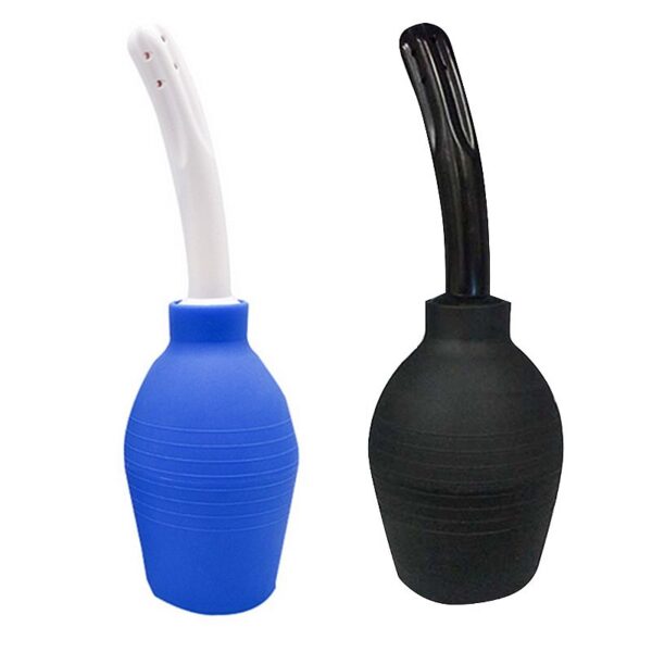 Ducha íntima higienizadora unissex BIG 310ml com aplicador em PVC ABS e bomba de sucção em borracha macia