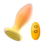 Plug Anal Vibratório com Controle Remoto em Silicone 10 Modos USB - Imagem 3