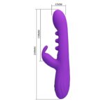 Vibrador de Ponto G e Clitóris Sabien Pretty Love com Tapping Visor LED USB - Imagem 8