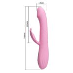 Vibrador de Ponto G e Clitóris Bella Pretty Love com Tapping Visor LED USB - Imagem 8