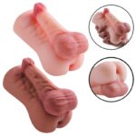 Masturbador masculino realístico Cyberskin TPE com textura interna anal 15,5cm