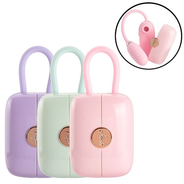 Vibrador de pulsação bullet design bolsa silicone alça dedo 13 modos recarregável USB 13,9cm