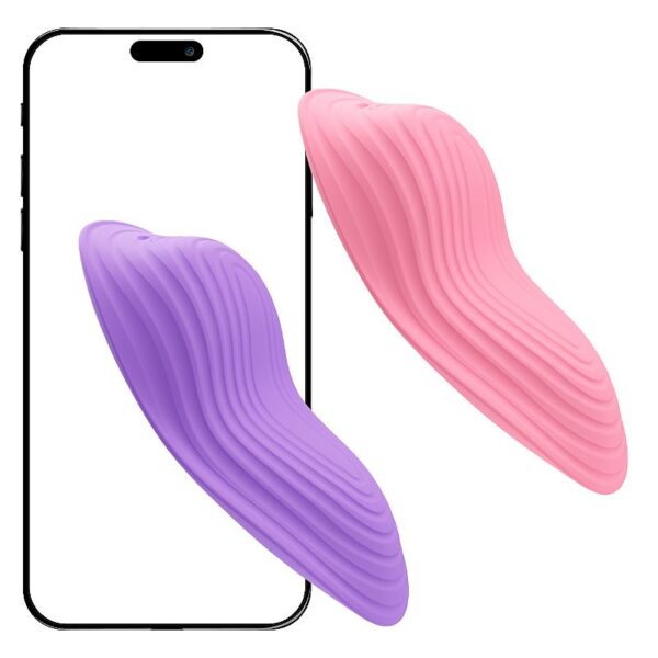 Vibrador de calcinha bluetooth Little Pea silicone app Galaku 10 modos recarregável USB 9,2cm
