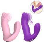 Vibrador de ponto G e clitóris Qiyana com movimento mecânico vem cá em silicone macio recarregável USB