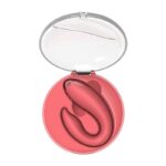 Vibrador de Casal Formato C com Controle Remoto e Case de Acrílico USB - Imagem 2