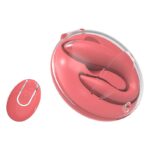 Vibrador de Casal Formato C com Controle Remoto e Case de Acrílico USB - Imagem 3