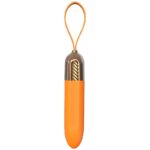Vibrador Bullet com Alça Extensora em Silicone 10 Modos Laranja USB - Imagem 3