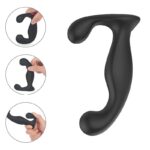 Vibrador de Próstata S-Hande Jelly Flexível com Dupla Vibração 9 Modos Preto USB - Imagem 2