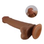 Pênis Realístico Tallen 2 Dupla Camada com Ventosa Marrom 22cm Pretty Love - Imagem 5