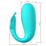 Vibrador de Casal Pretty Love Remi Formato C Mecânico Vai e Vem com Controle Remoto USB - Imagem 7