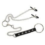 Grampos para Seios com Corrente Interligada Presilhas Ajustáveis e Protetor de Borracha - Imagem 2