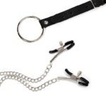 Grampos para Seios com Corrente Interligada Presilhas Ajustáveis e Protetor de Borracha - Imagem 5