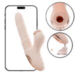 Vibrador de Ponto G e Clitóris Rotativo Vai e Vem com aquecimento e controle por app Galaku