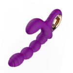 Vibrador de Ponto G e Clitóris Escalonado com Relevo Anatômico Recarregável - Imagem 4