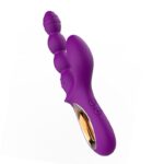Vibrador de Ponto G e Clitóris Escalonado com Relevo Anatômico Recarregável - Imagem 5