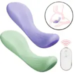 Vibrador de cadeira ergonômico Cush Vibe S-Hande clitóris 9 modos silicone ABS verde recarregável USB resistente à água